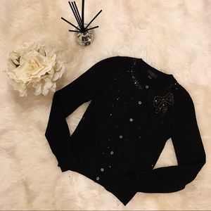 J. Crew Sequin Bow Sweater.